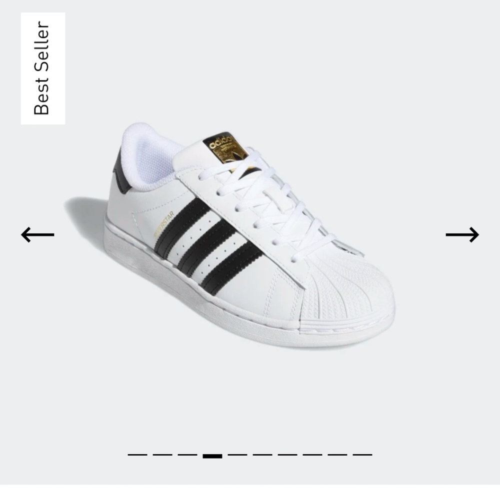 Adidas Superstar sneakers white with black stripes